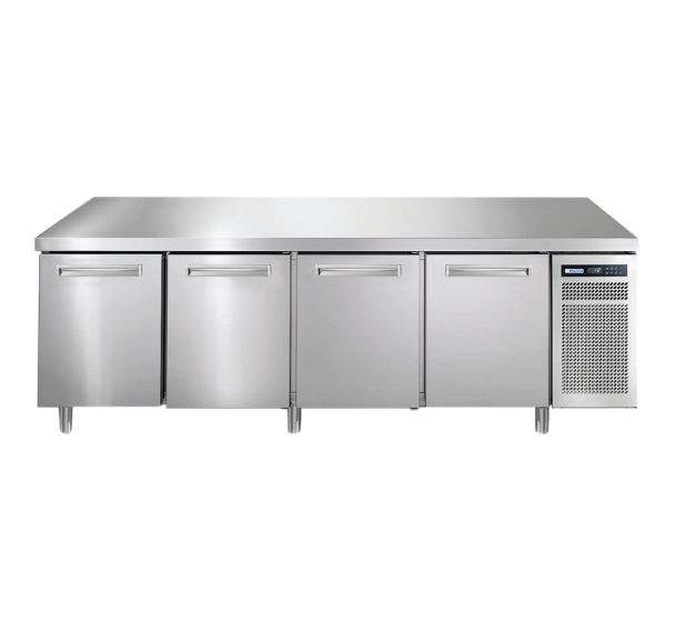 Meuble réfrigéré 600x400 négatif, 4 portes, groupe logé SPRING+SPR+ 804 BT