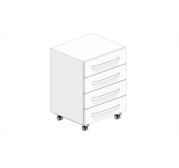 Meuble sous-paillasse - 4 tiroirs - Asem