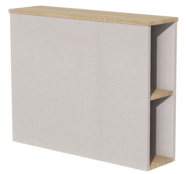 Meuble tête de lit Identité 2 niches 1 tablette - Manutan Expert