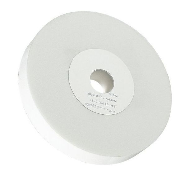 Meule AA60M corindon blanc Ø200x30x32mm