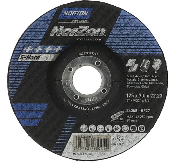 Meule d'ébarbage Norzon III Foundry fonte - Norton