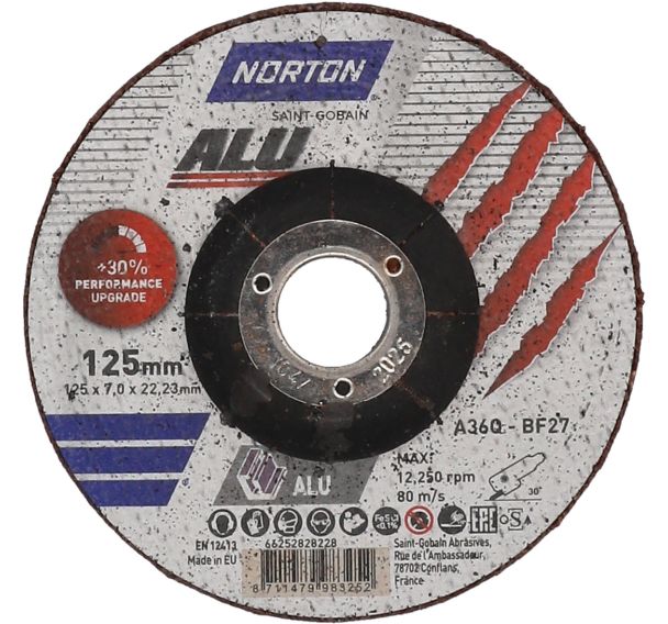 Meule d'ébarbage aluminium - Norton
