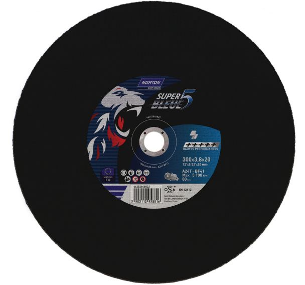 Meule de tronçonnage plate SB5 métal - Norton