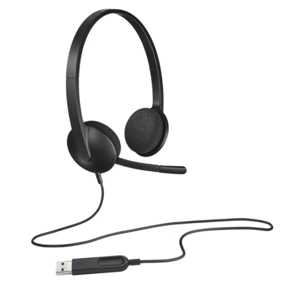 Micro-casque USB filaire binaural H340 - Logitech