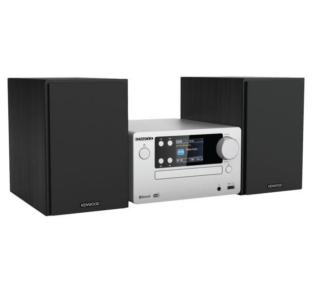 Micro-chaîne HiFi 2x25W CD USB BT M-725DAB-S Gris - Kenwood
