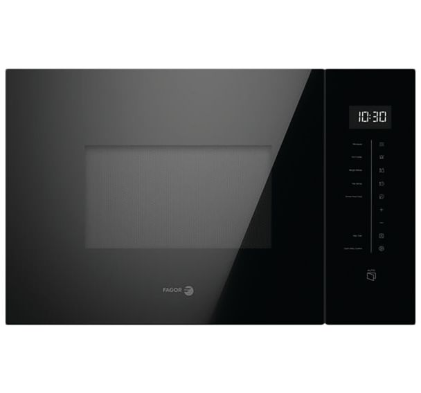 Micro-ondes Gril Noir - Niche de 38cm - 100% Sensitif - 25L - Fagor