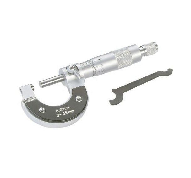 Coffret Palmer Micrometre De 0 A 25mm Au 1/100eme Avec Cle De Reglage Kroftools