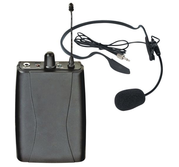 Microphone serre - tête avec émetteur ceinture pour nomad UHF
