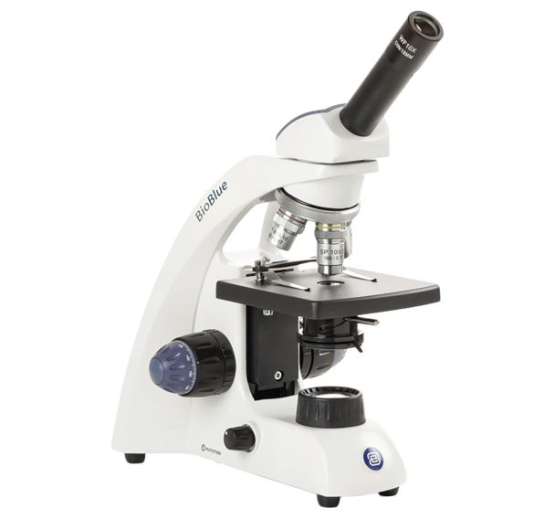 Microscope monoc BioBlue, 400xplatine à valets Led Euromex