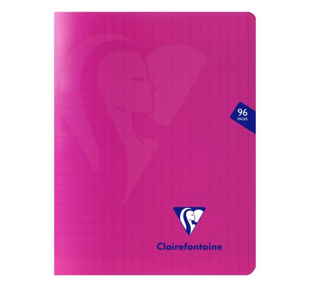 Mimesys cahier piqué polypro 17x22cm 96p séyès - Clairefontaine
