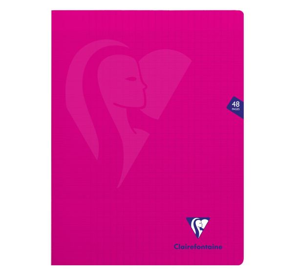 Mimesys cahier piqué polypro 24x32cm 48p séyès - Clairefontaine