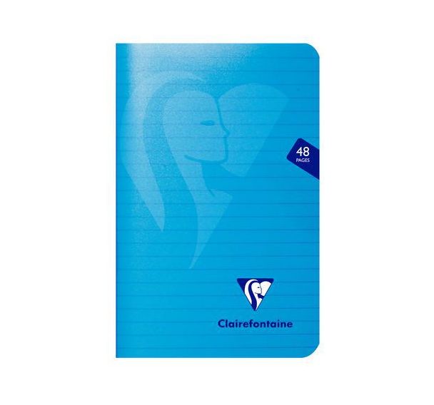 Mimesys carnet piqué polypro 11x17cm 48p ligné coloris assortis