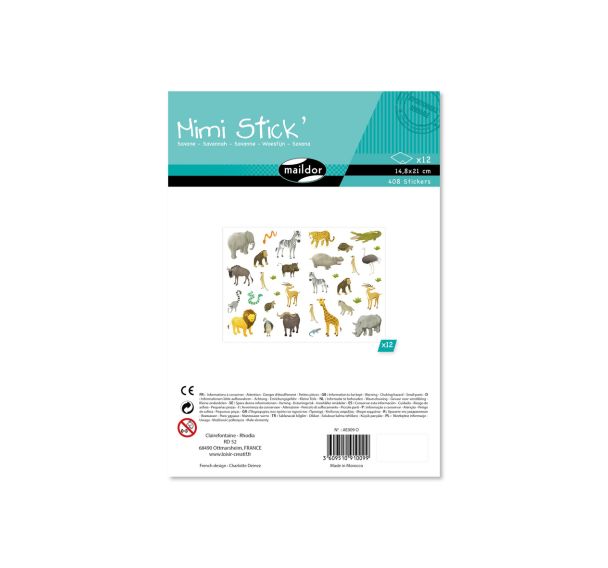 Mimi Stick', Sach 12 pl 21x16cm, Savane