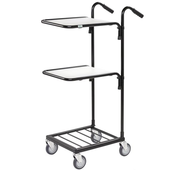 Mini-chariot de bureaux - 2 plateaux - Kongamek