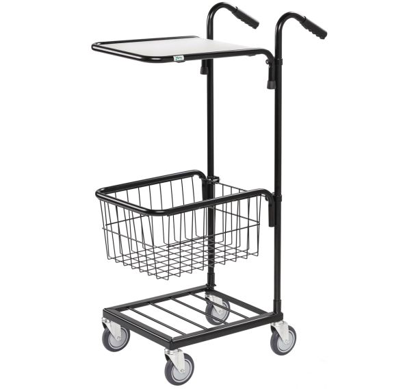 Mini-chariot de bureaux avec tablette et panier - Kongamek