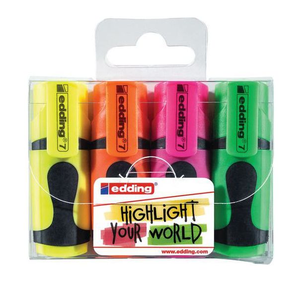 Mini-surligneur néon assorti