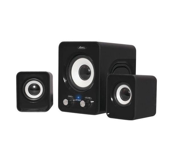 Mini Enceintes Stéréo Advance 2.1 - 6W Jack 3.5 mm noir