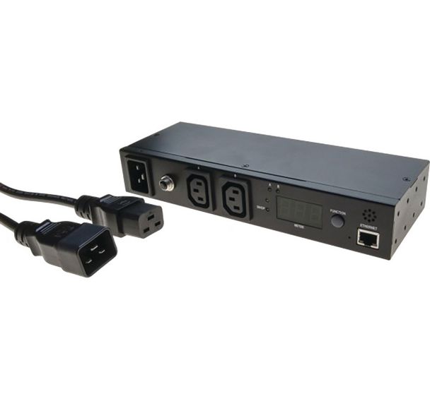 Mini PDU IP 16A 2 sorties C13 mesure & contrôles à distance