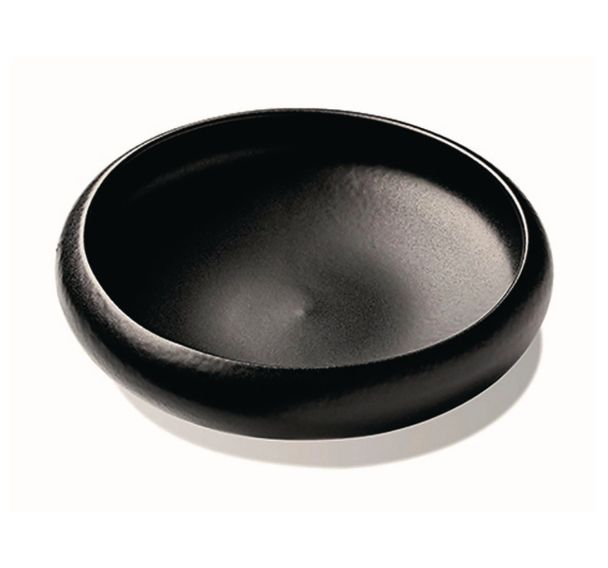 Mini assiette creuse en grès ø16 cm 45cl noir-Black Stone