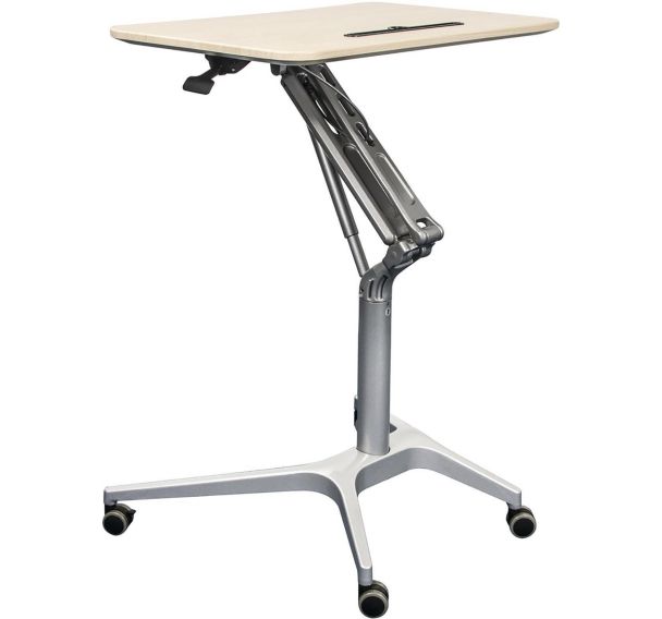 Mini bureau avec plateau rabattable sur roulettes