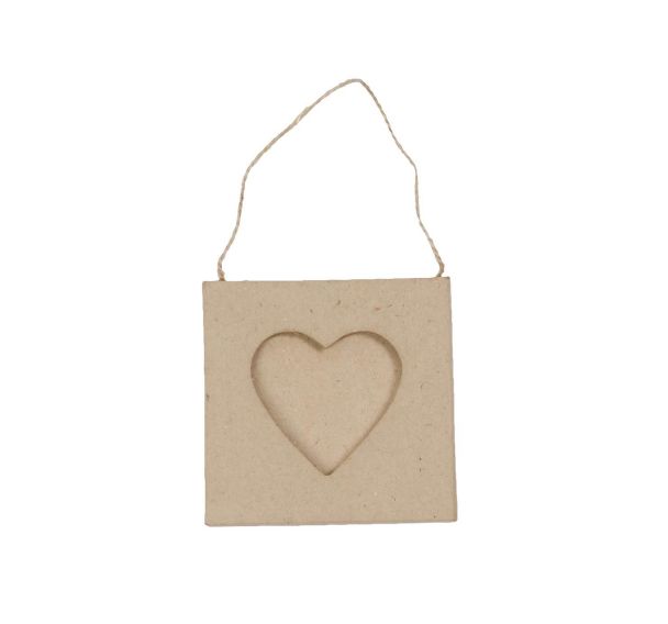 Mini cadre cœur 8x8cm (Lot de 20)