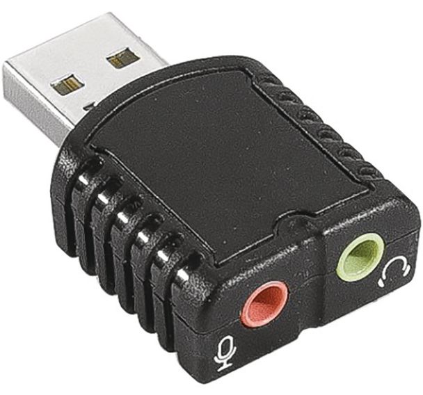 Mini carte son usb entree/sortie