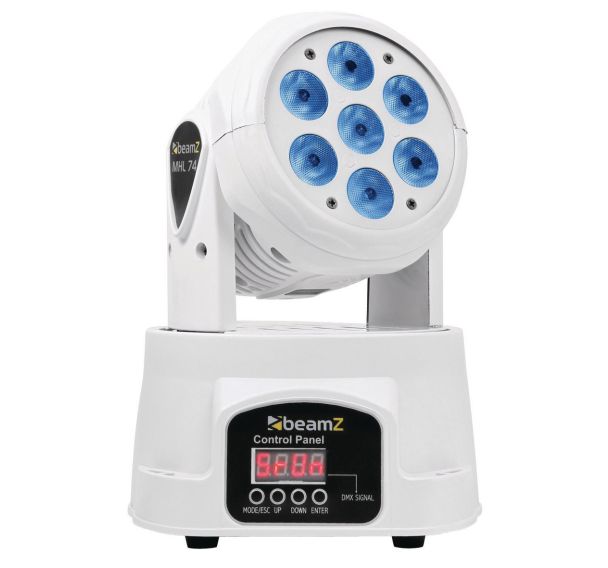 Mini lyre MHL74 -7x LED 10 W blanc