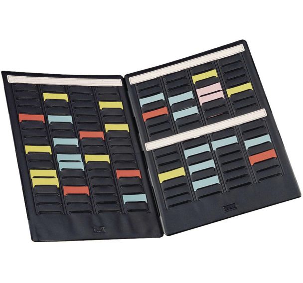 Mini planning à fiches T, 4 colonnes 17 fiches indice 1,5