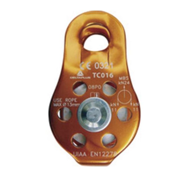 Mini poulie pour corde tressée