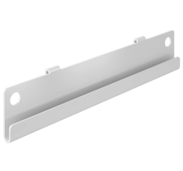 Mini rail pour accrochage de bacs à bec sur panneau perforé