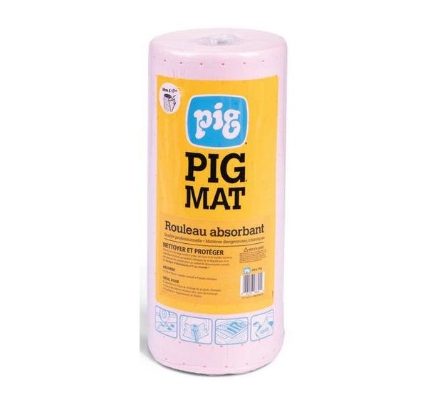 Mini rouleau absorbant chimique PIG MAT - New Pig