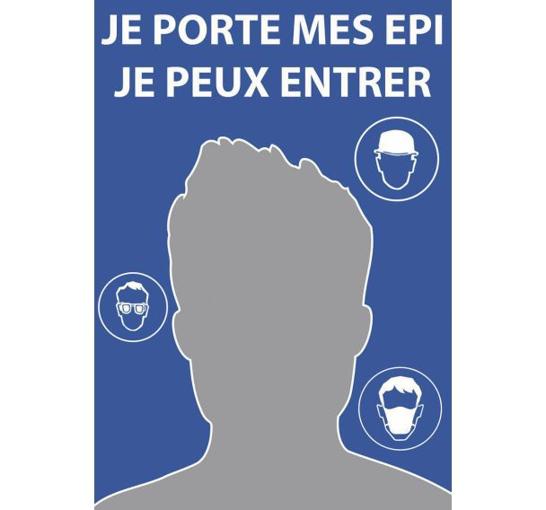 Miroir consigne de sécurité Qualimir en Plexi+ - Bleu - Kaptorama