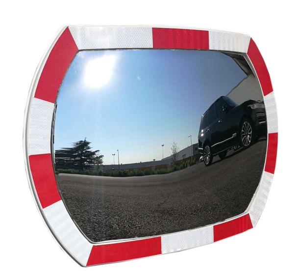 Miroir de sécurité 810 x 540 mm voie privée Vision 130°