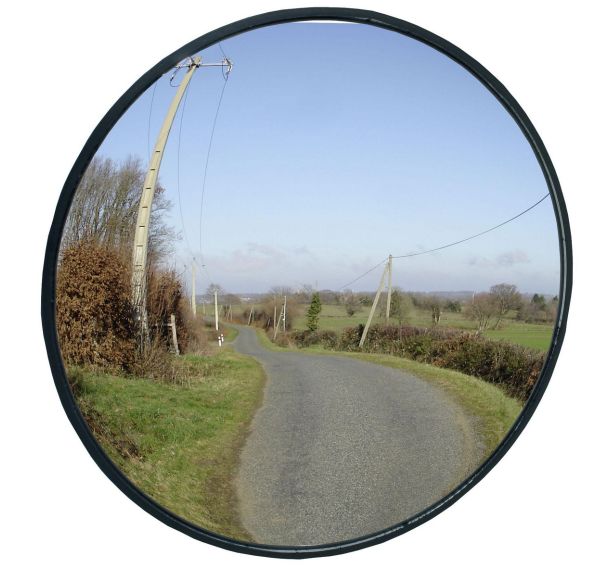 Miroir de sécurité en verre Ø 330 mm