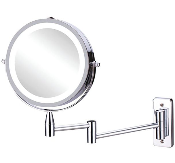 Miroir gross x3 lumineux led mural ø15