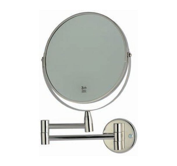 Miroir grossisant 3x - Inox - 200 mm