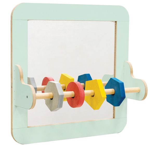 Miroir mural avec barre maintien