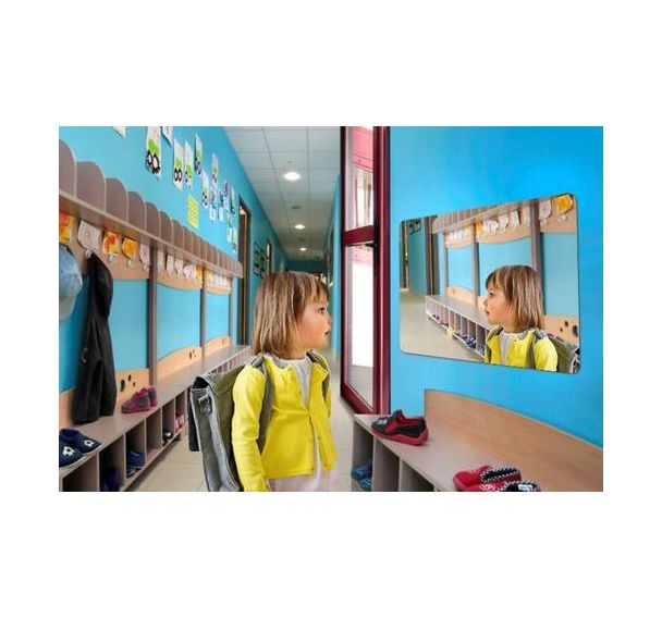 Miroir plat pour sanitaire - sans cadre 600 x 800 mm