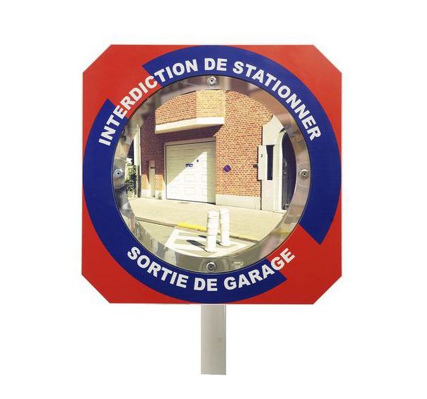 Miroir routier - Interdiction de stationner - Plexi+