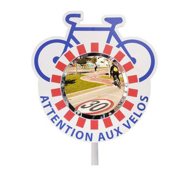 Miroir routier - cadre PVC - Plexi+