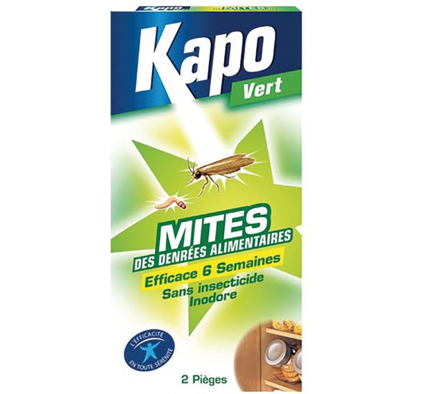 Mites alimentaires 100% naturel piège x2 Kapo Vert