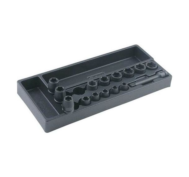 Module abs 15 douilles chocs 1/2'' de 10 a 24 mm