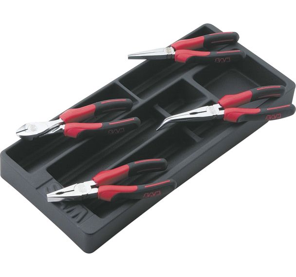 Module de 4 pinces chromées polies _ P5-J4M