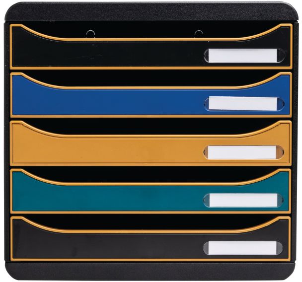 Module de classement 5 tiroirs Big Box Plus Neo Deco - Exacompta