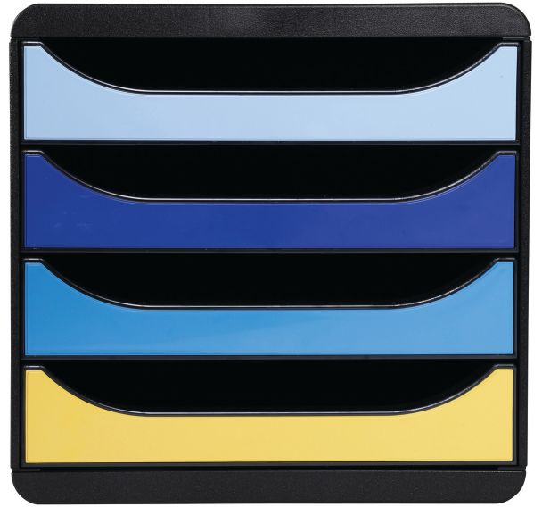 Module de classement Bee Blue Big Box 4 tiroirs