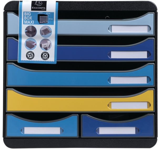 Module de classement Bee Blue Big Box Maxi 6 tiroirs