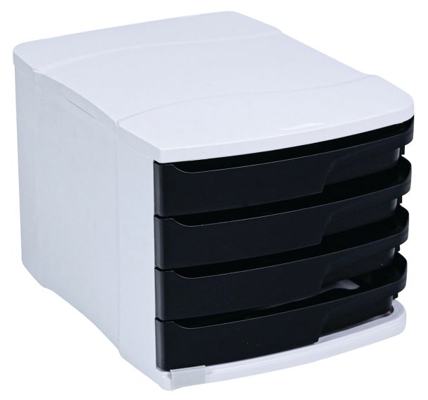 Module de classement bicolore 4 tiroirs - Manutan