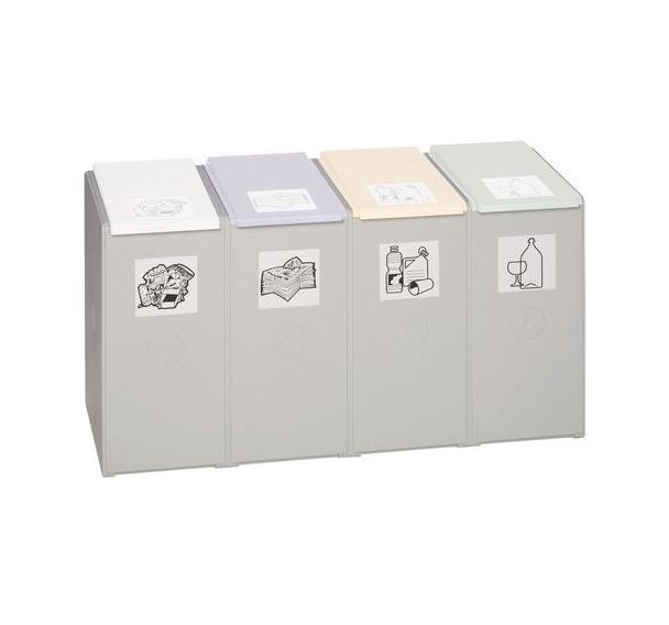 Module de recyclage en plastique - Capacité 1, 2, 3 ou 4 x 40 L