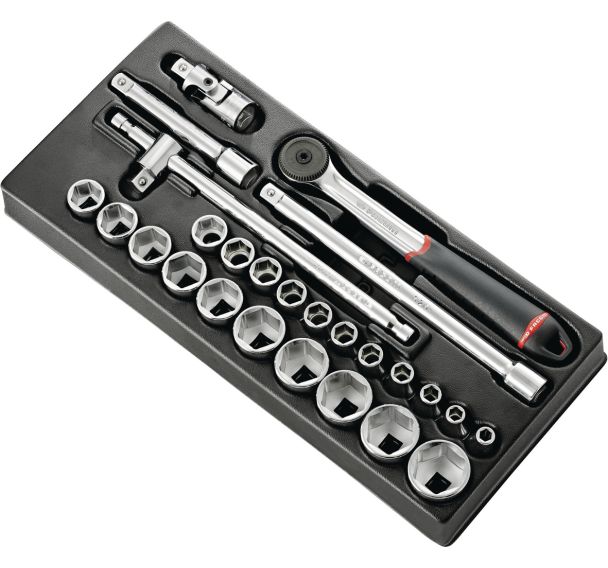 Module douilles 1/2 pouces 6 pans - 26 pièces