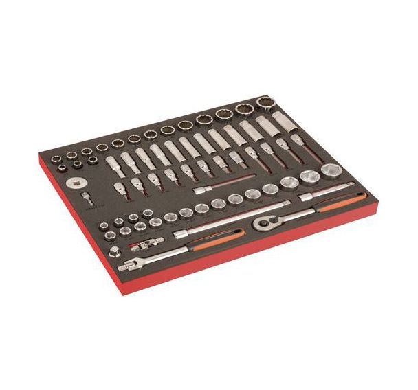 Module douilles standard et longues 1/2" 67 pièces